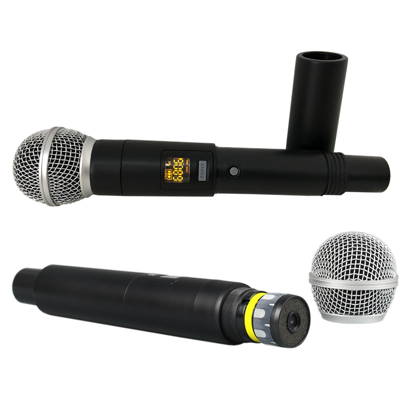 High Quality Professional Dual Channel Wireless Microphone System stage performance two wireless microphone Ktv singing mic