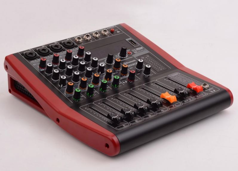 Tiwa DJ stereo 4 channel USB mixer mezcladora de audio