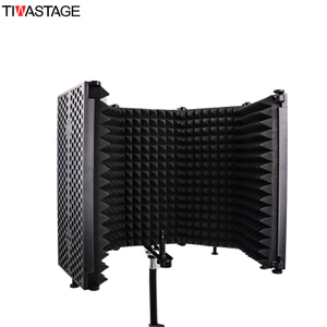 Microphone Insolation Shield 5 Panels for Singing/Recording With Microphone Stands Absorb Sounds Reduce Noise