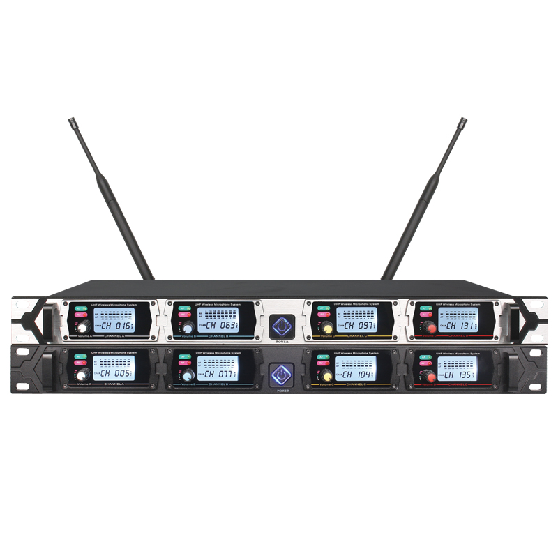2019 factory new trend four channels microphone wireless uhf